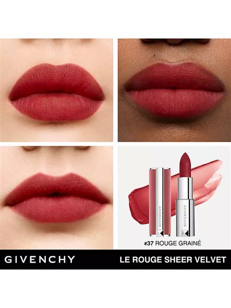 givenchy sheer velvet lipstick 37